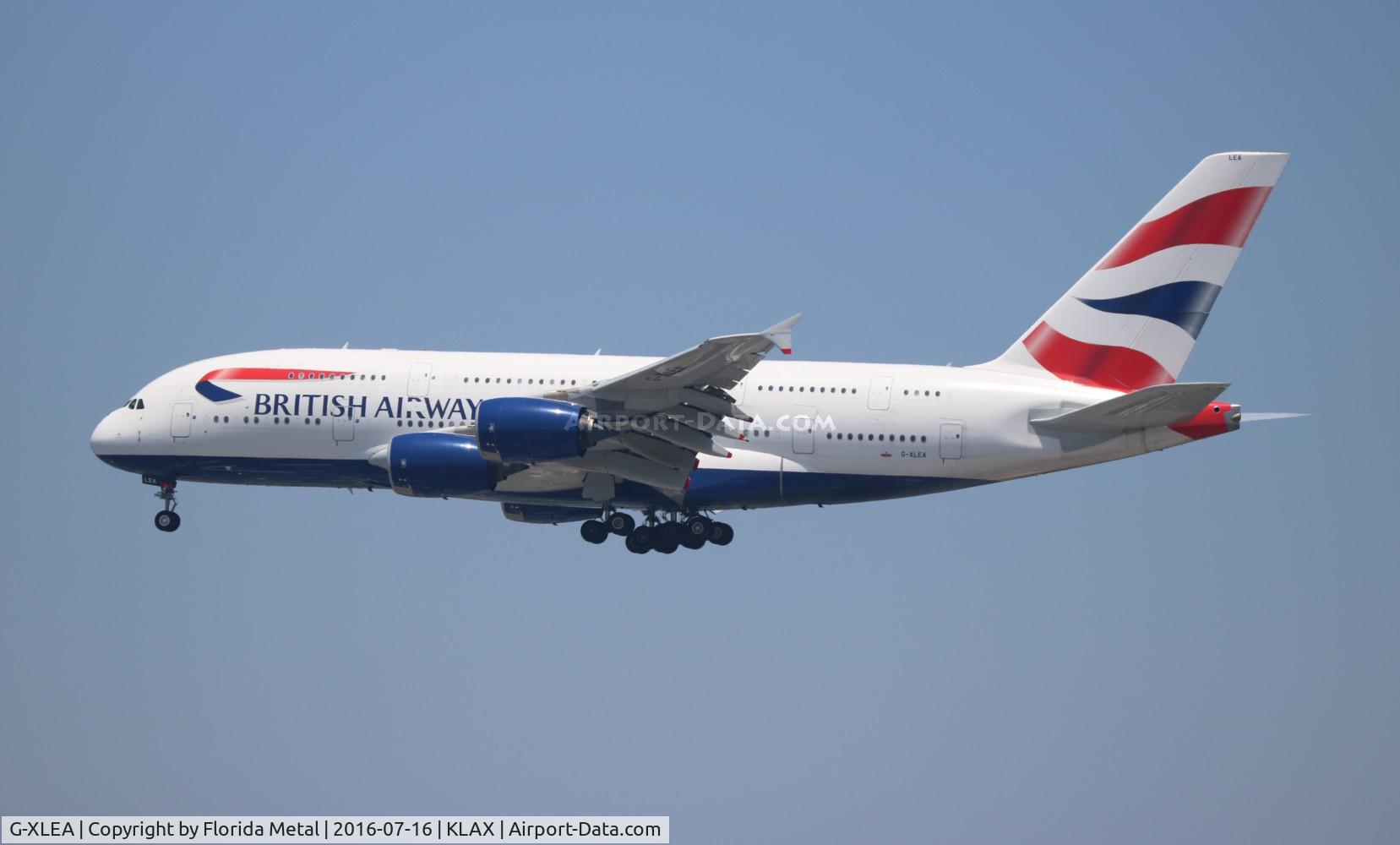 G-XLEA, 2012 Airbus A380-841 C/N 095, LAX 2016
