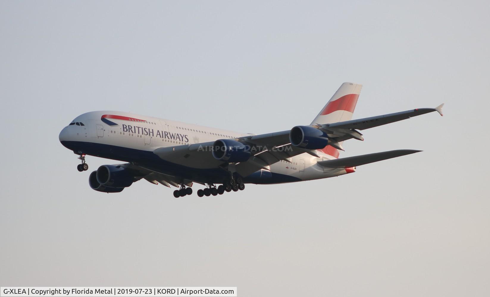G-XLEA, 2012 Airbus A380-841 C/N 095, ORD 2019