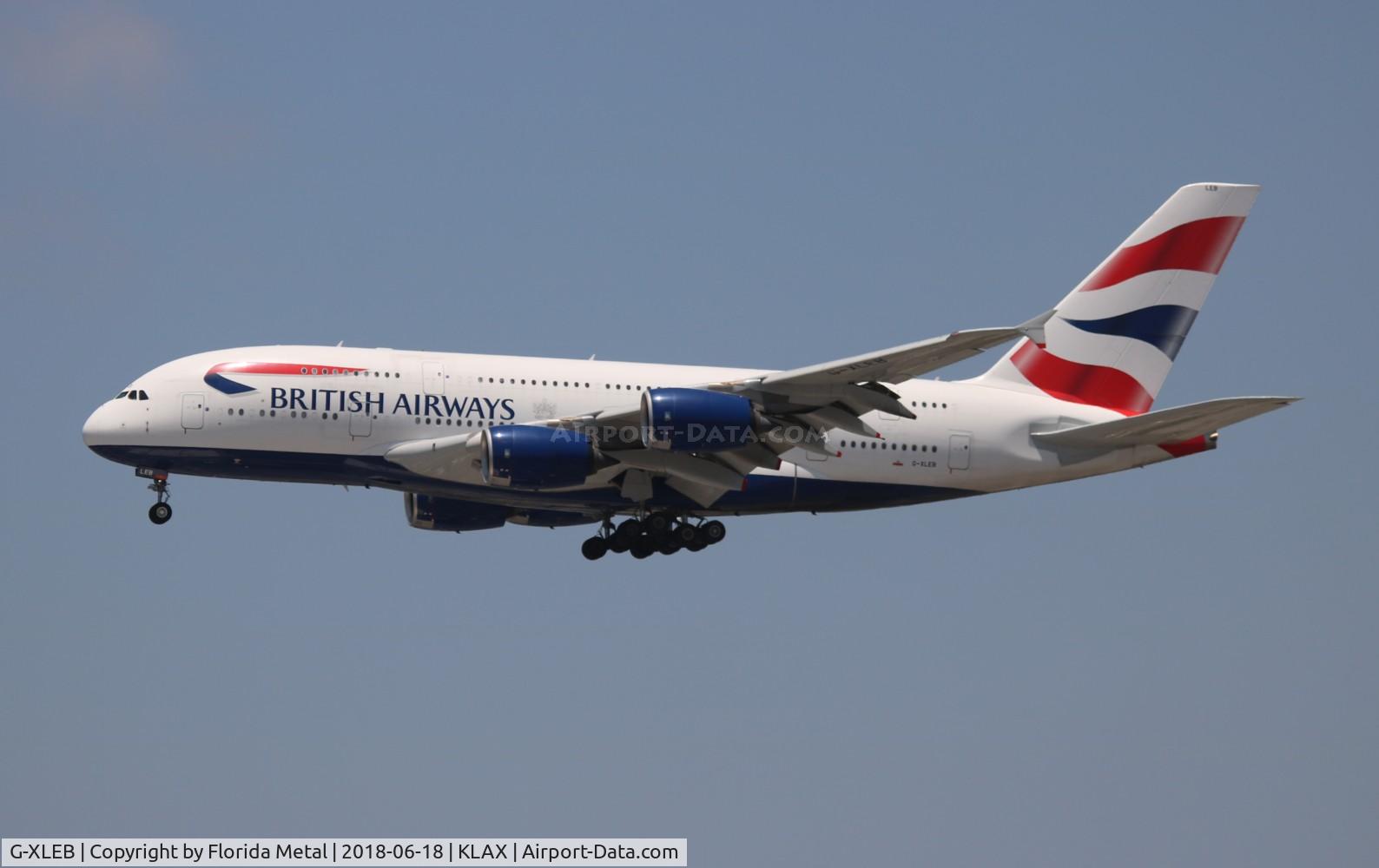G-XLEB, 2013 Airbus A380-841 C/N 121, LAX 2018
