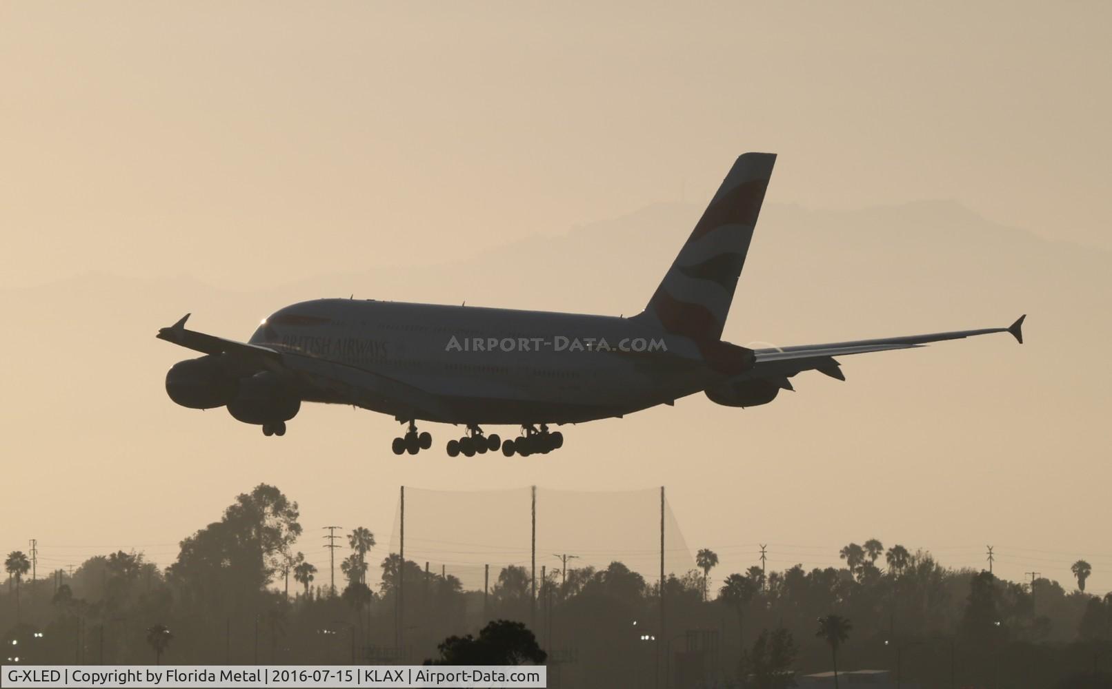 G-XLED, 2013 Airbus A380-841 C/N 144, LAX 2016