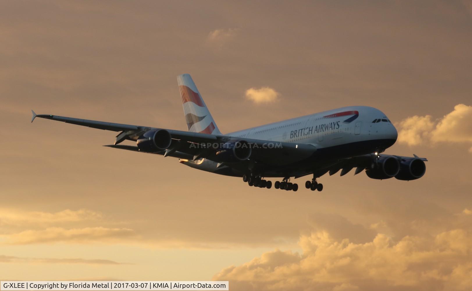 G-XLEE, 2013 Airbus A380-841 C/N 148, MIA 2017