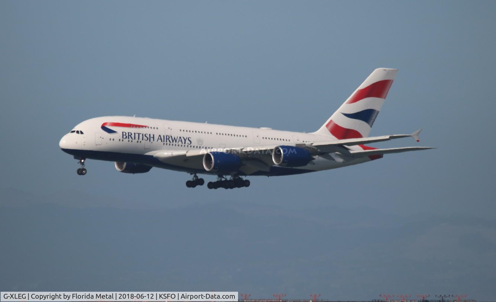 G-XLEG, 2014 Airbus A380-841 C/N 161, SFO 2018