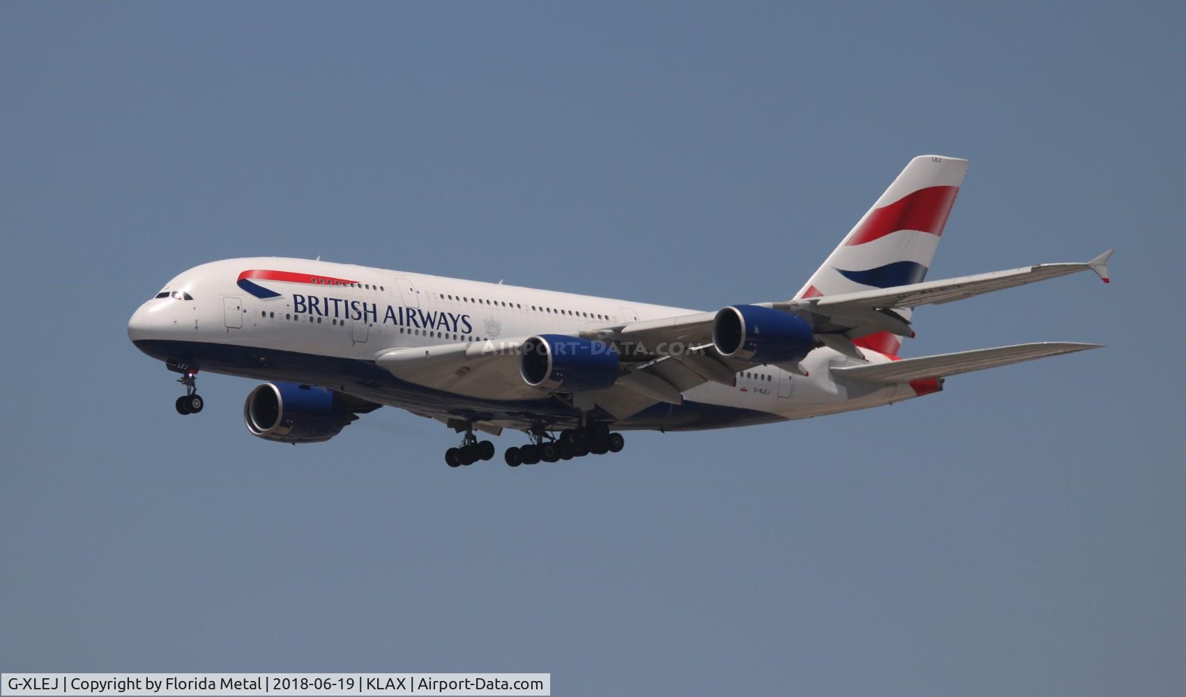 G-XLEJ, 2015 Airbus A380-841 C/N 192, LAX 2018