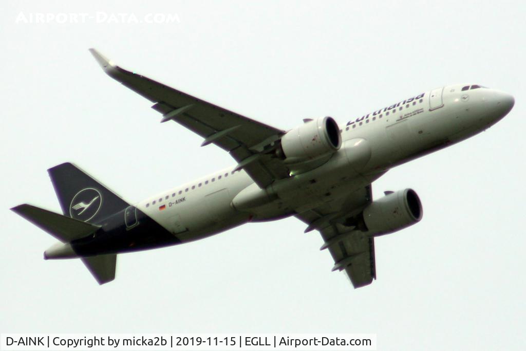 D-AINK, 2018 Airbus A320-271NEO C/N 8249, Take off