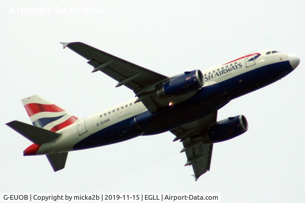 G-EUOB, 2001 Airbus A319-131 C/N 1529, Take off