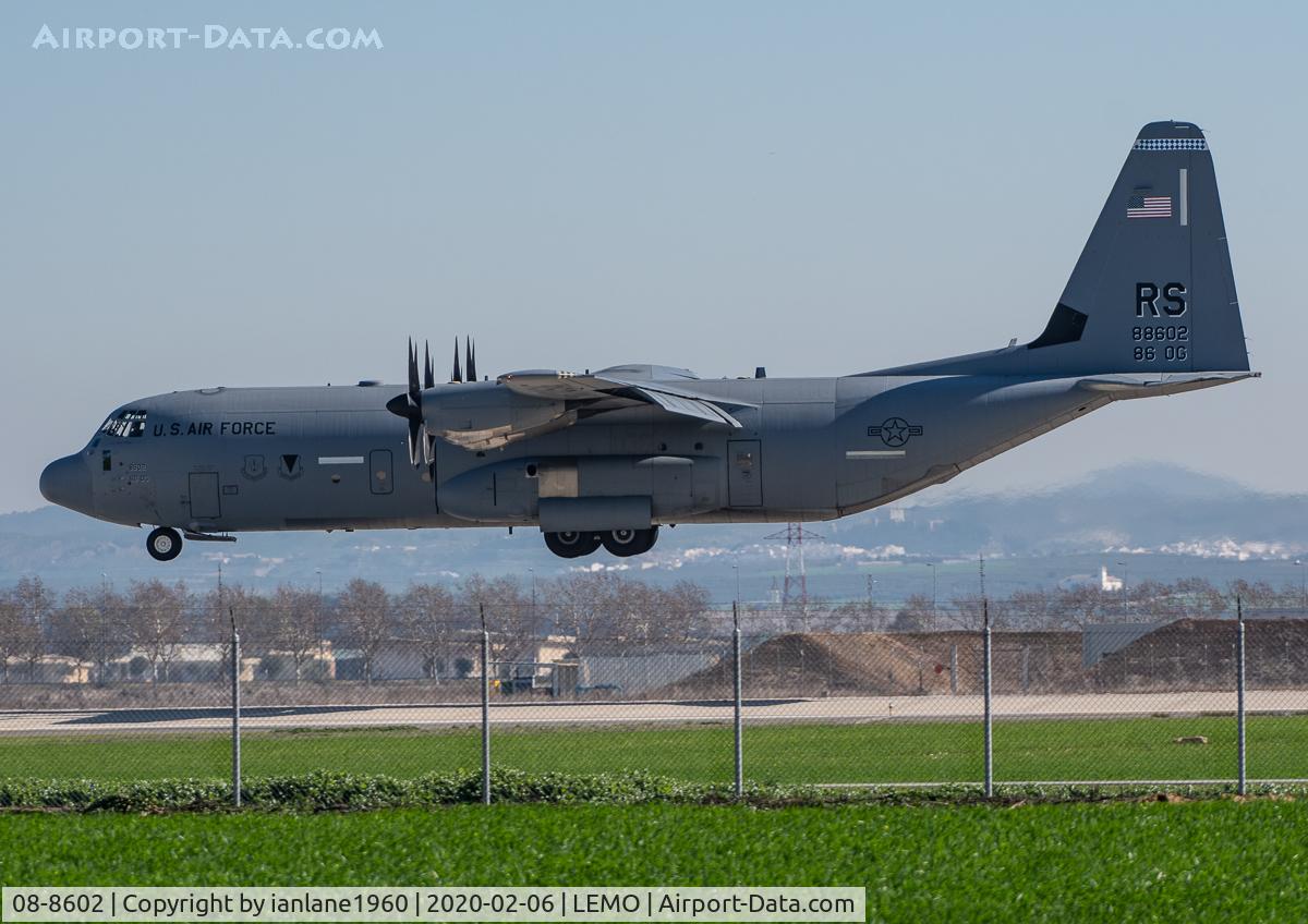 08-8602, 2008 Lockheed Martin C-130J-30 Super Hercules C/N 382-5611, At Moron Air Base