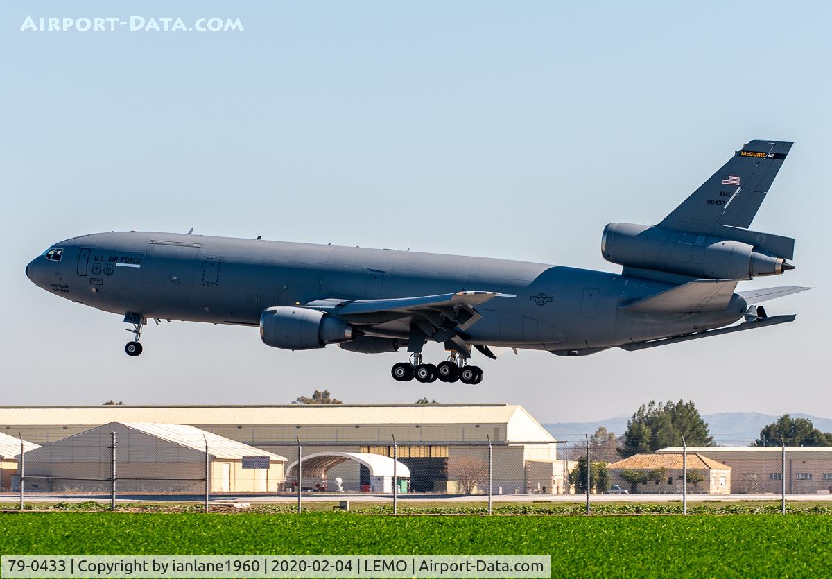 79-0433, 1981 McDonnell Douglas KC-10A Extender C/N 48200, At Moron Air Base