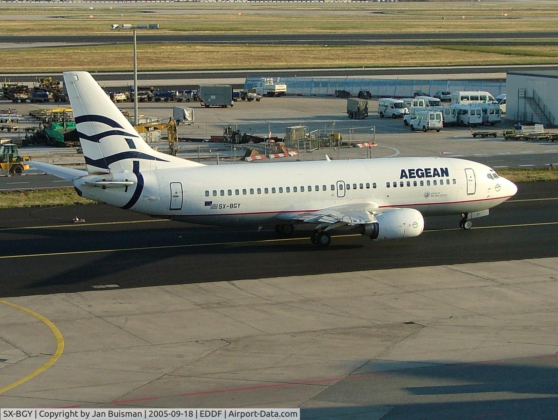 SX-BGY, 1998 Boeing 737-31S C/N 29100, Aegean Airlines