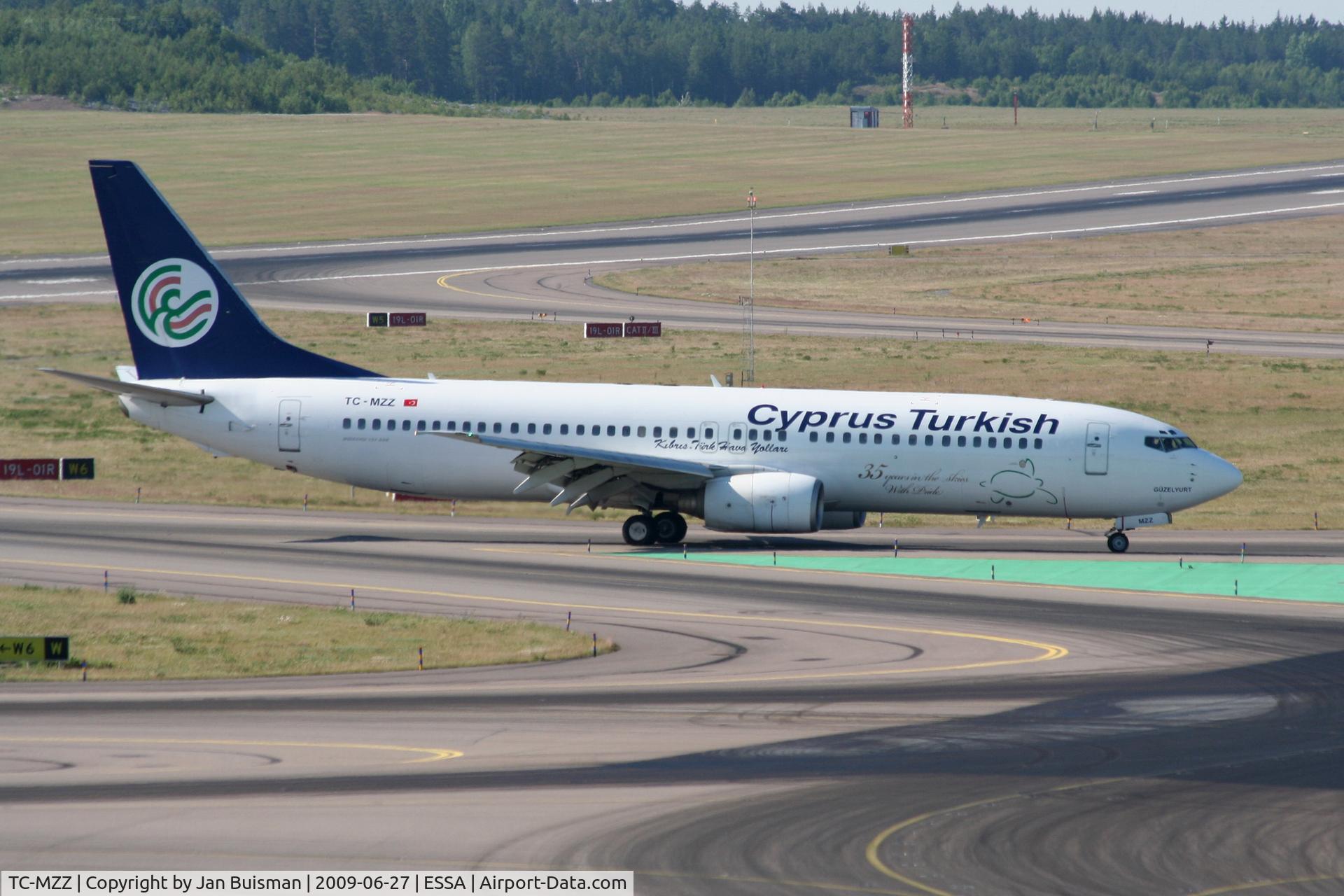 TC-MZZ, 2000 Boeing 737-8S3 C/N 29247, Cyprus Turkish Airlines