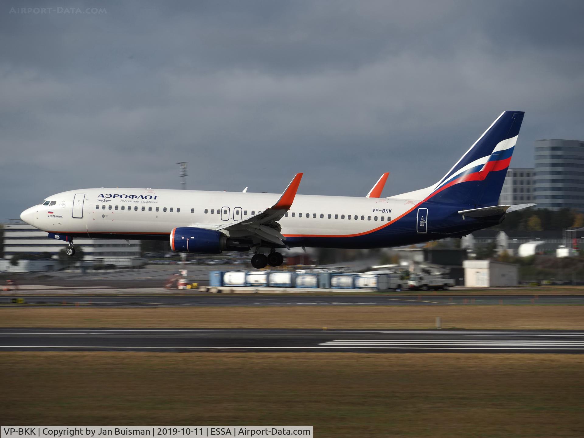 VP-BKK, 2017 Boeing 737-8LJ C/N 41243, Aeroflot