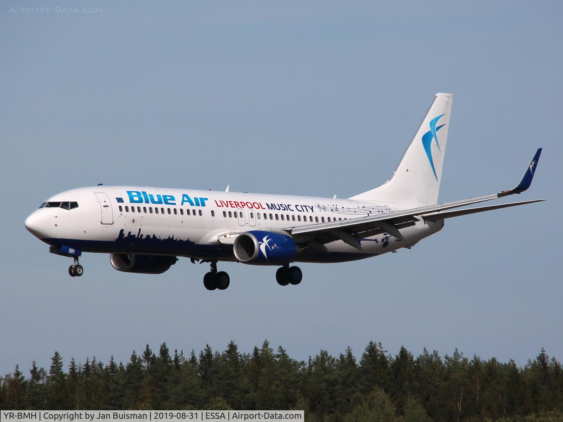 YR-BMH, 1998 Boeing 737-8K5 C/N 27989, Blue Air