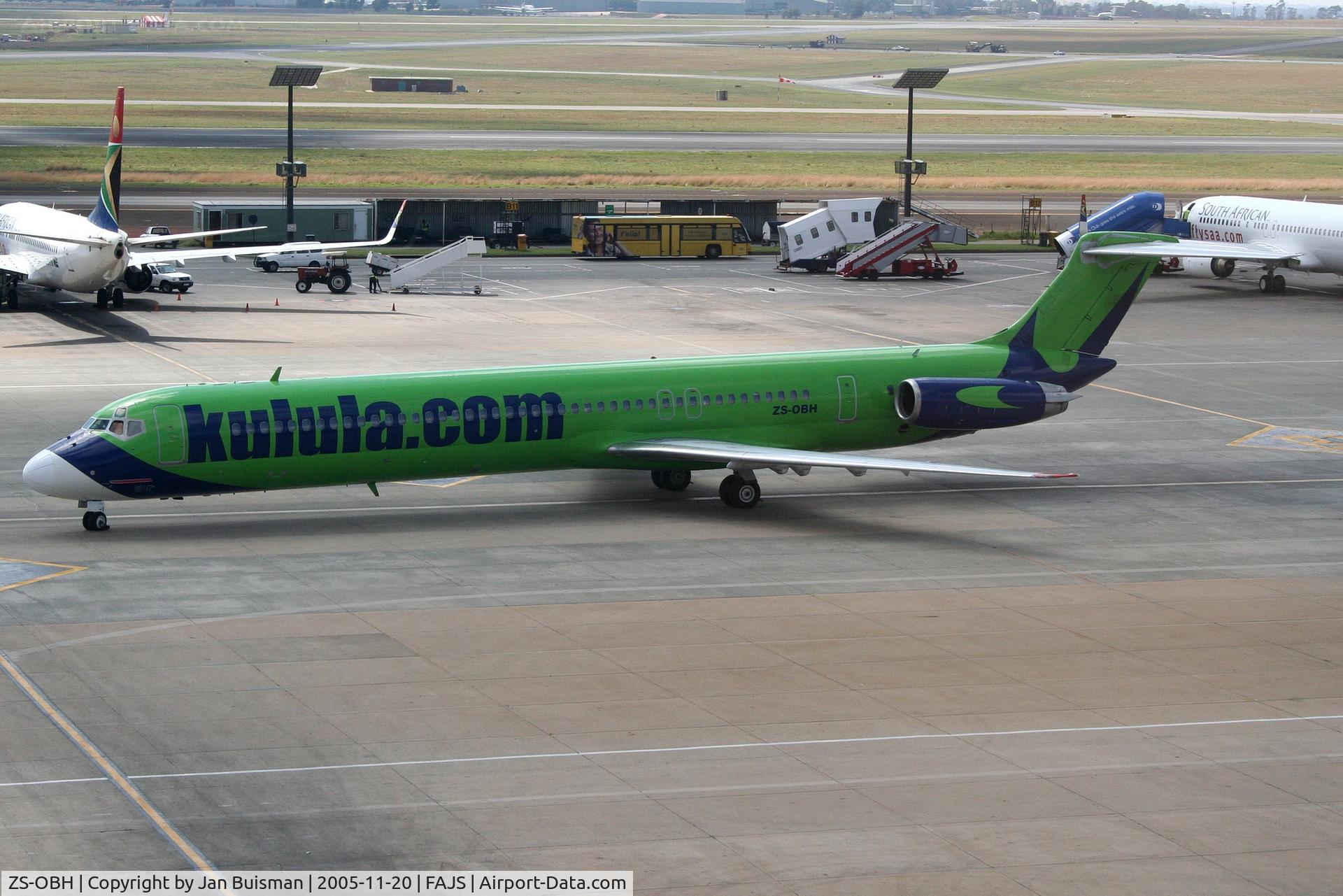 ZS-OBH, 1981 McDonnell Douglas MD-82 (DC-9-82) C/N 48059, Kulula Airways