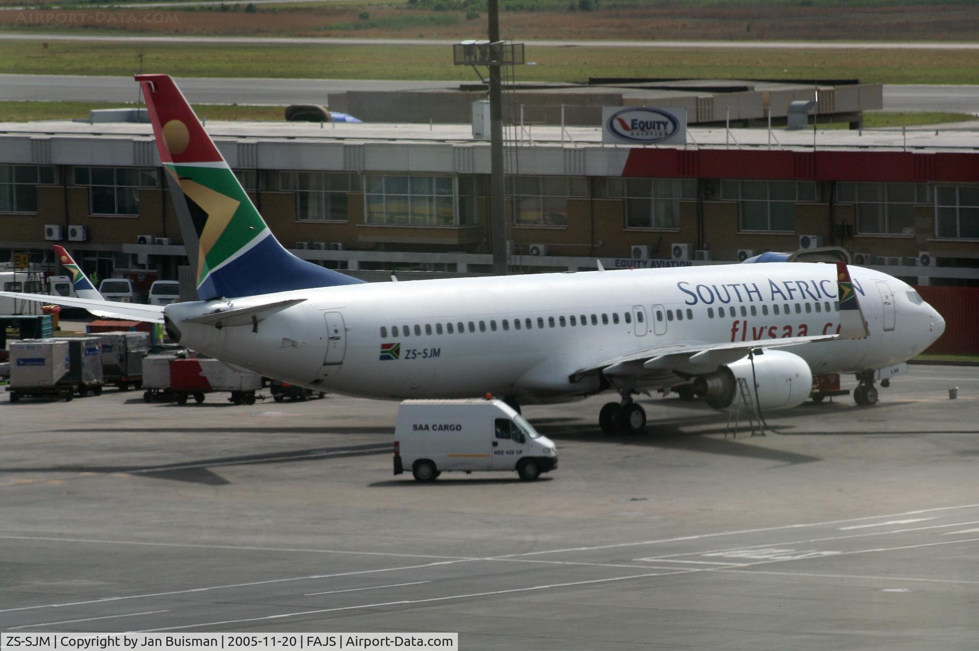 ZS-SJM, 2001 Boeing 737-85F C/N 30476, South Afircan Airways