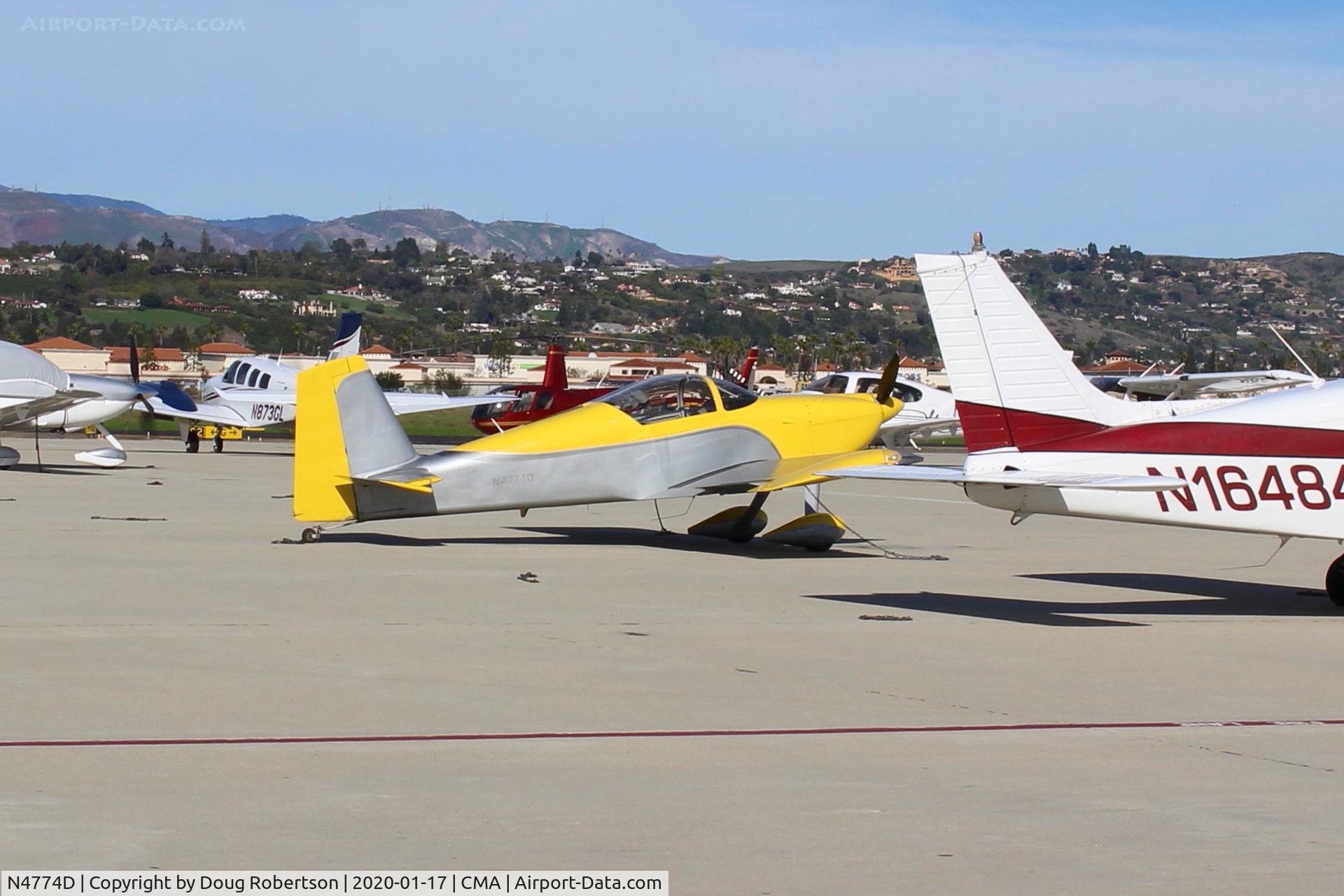 N4774D, 2015 Vans RV-7 C/N 73847, 2015 Wyatt VAN's RV-7 Lycoming IO-360 180 Hp