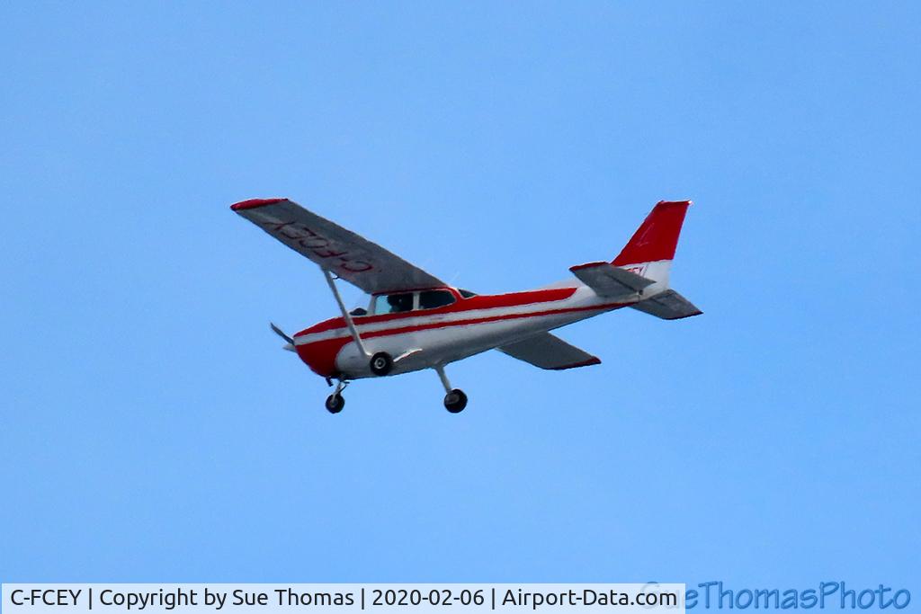 C-FCEY, 1972 Cessna 172M C/N 17261251, Flying over Whitehorse, Yukon