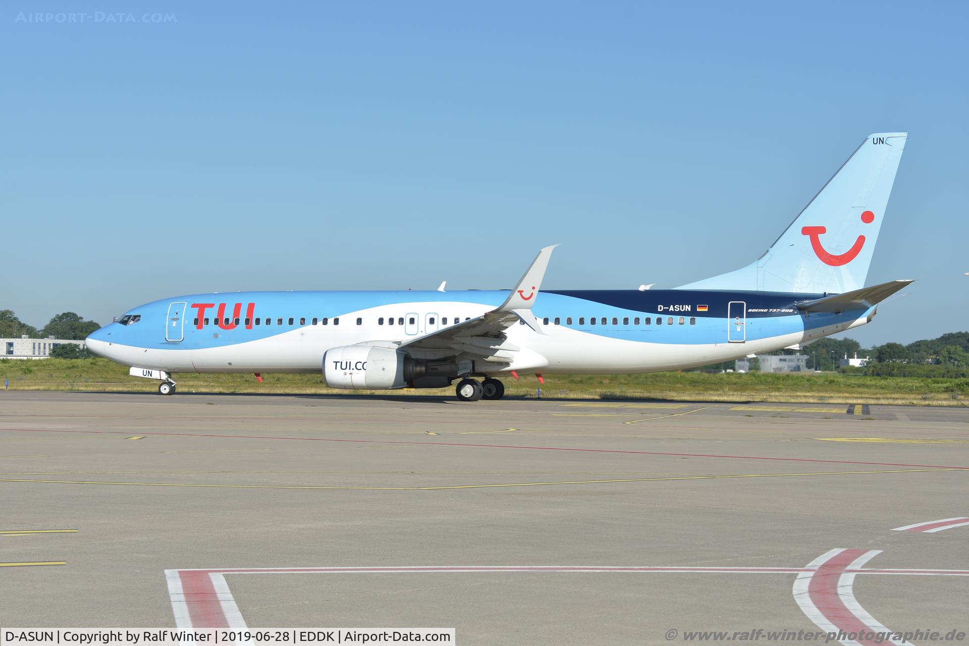 D-ASUN, 2005 Boeing 737-8BK C/N 33023, Boeing 737-8BK(W) - X3 TUI TUIfly - 33023 - D-ASUN - 28.06.2019 - CGN