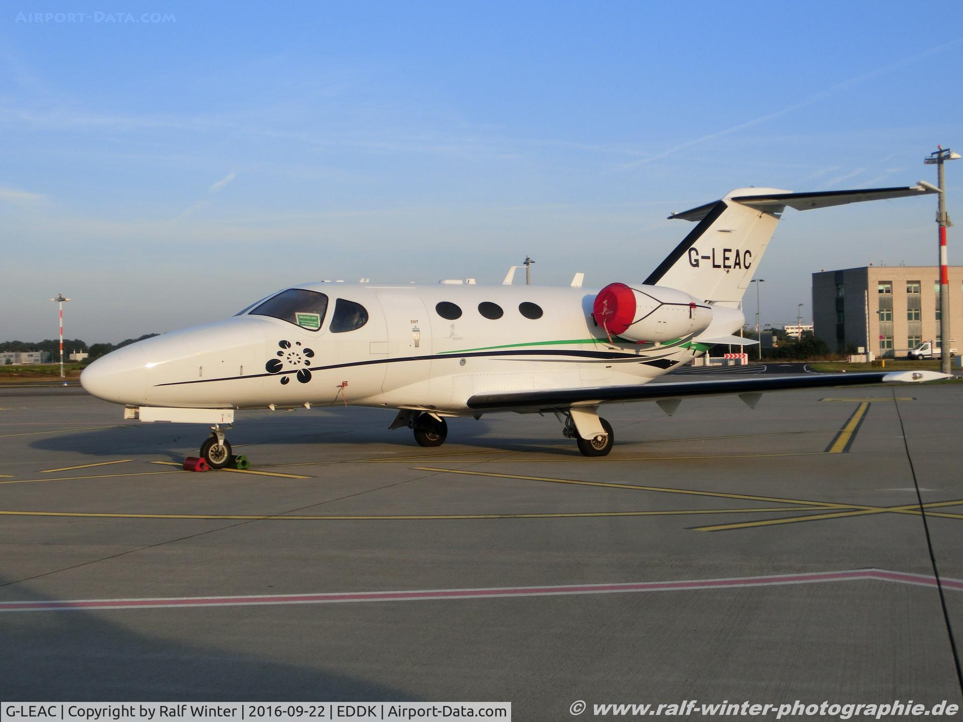 G-LEAC, 2008 Cessna 510 Citation Mustang Citation Mustang C/N 510-0075, Cessna 510 Citation Mustang - LNX London Executive Aviation LEA - 510-0075 - G-LEAC - 22.09.2016 - CGN