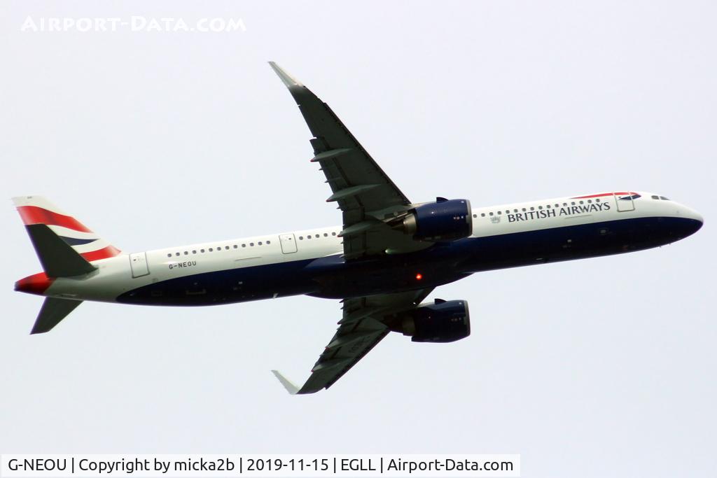 G-NEOU, 2019 Airbus A321-251NX C/N 8808, Take off