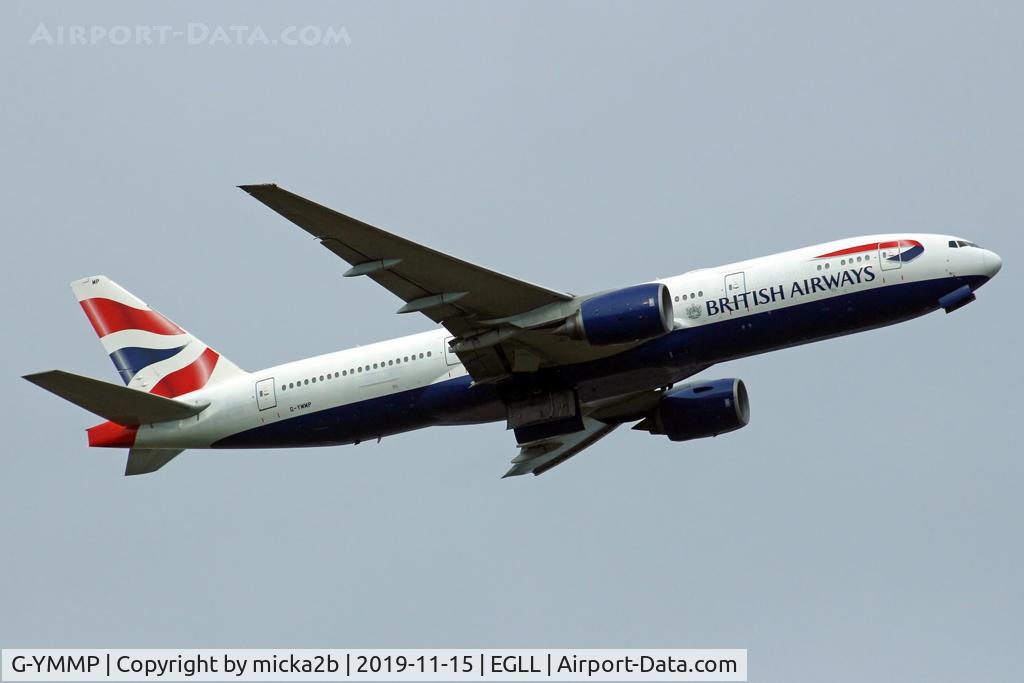 G-YMMP, 2001 Boeing 777-236 C/N 30315, Take off