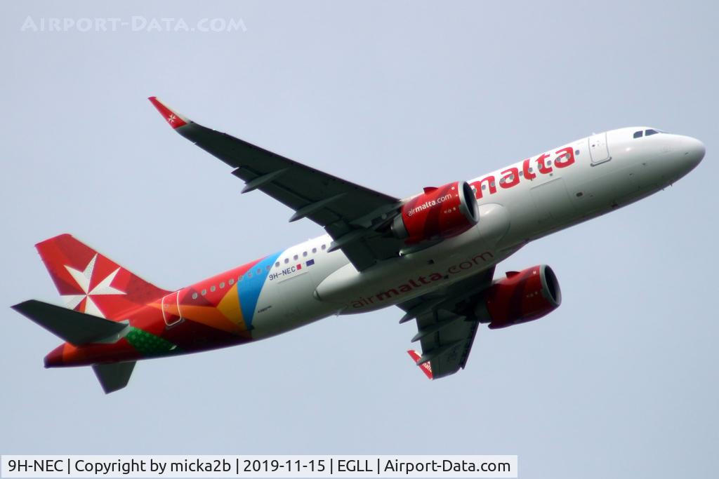 9H-NEC, 2019 Airbus A320-251N C/N 9049, Take off