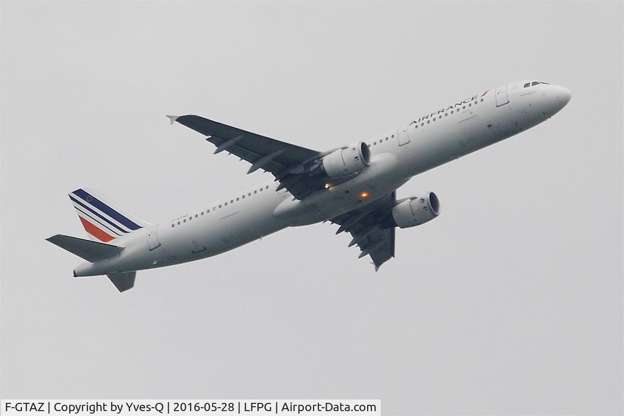 F-GTAZ, 2011 Airbus A321-212 C/N 4901, Airbus A321-212, Take off rwy 06R, Roissy Charles De Gaulle airport (LFPG-CDG)