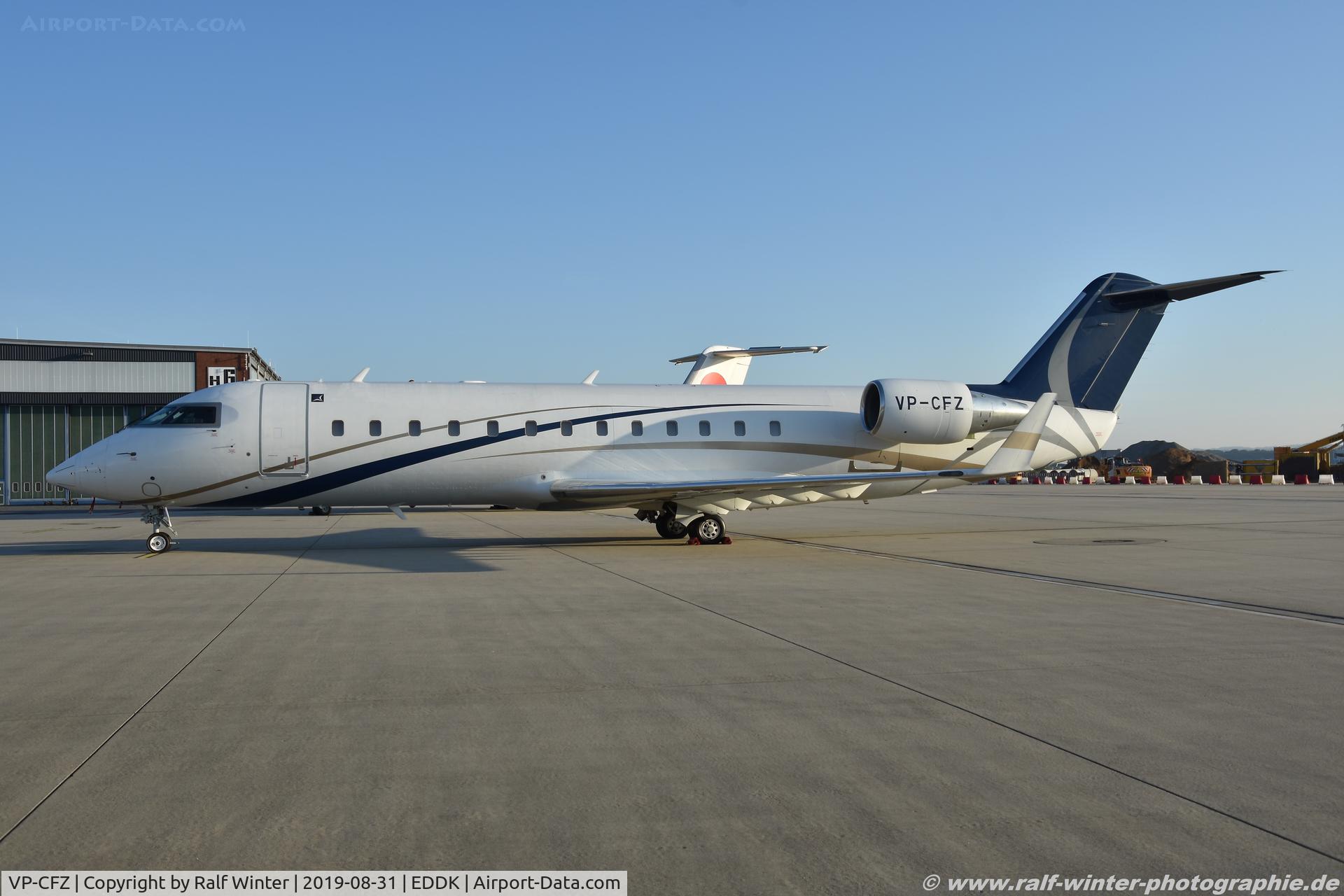 VP-CFZ, 2006 Bombardier Challenger 850 (CL-600-2B19) C/N 8068, Bombardier CL-600-2B19 Challenger 850 - AK VI Nexus Flight Operations - 8068 - VP-CFZ - 31.08.2019 - CGN