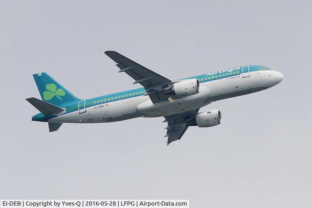 EI-DEB, 2004 Airbus A320-214 C/N 2206, Airbus A320-214, Take off rwy 06R, Roissy Charles De Gaulle airport (LFPG-CDG)