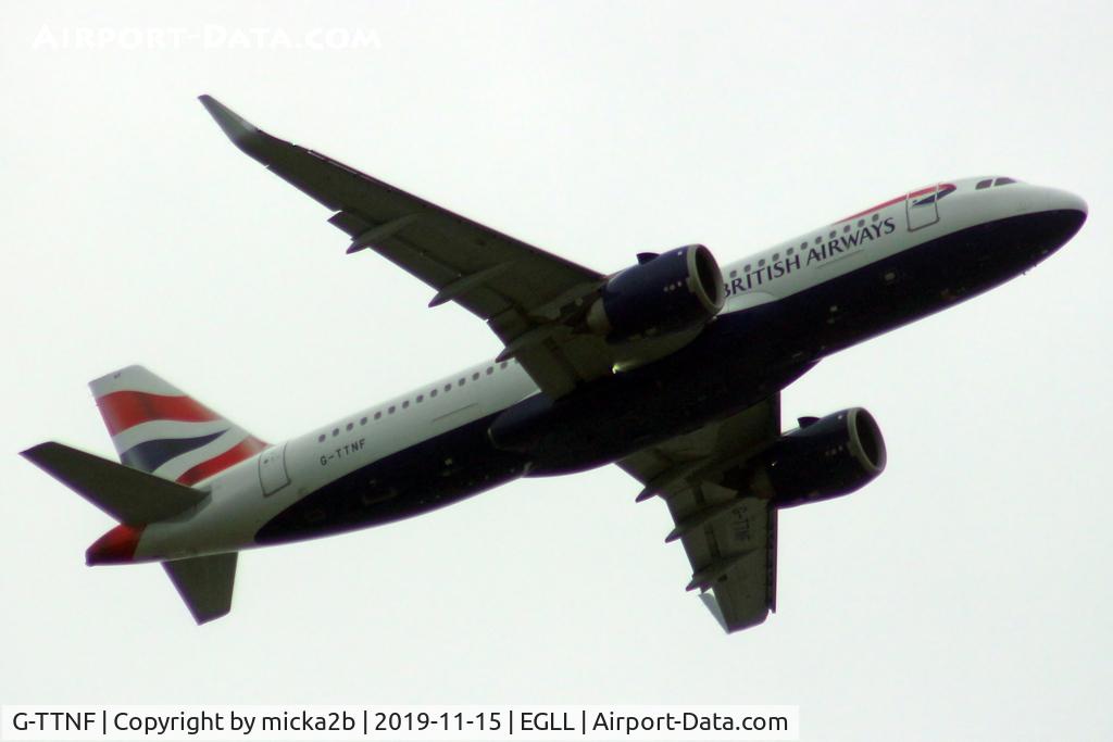 G-TTNF, 2018 Airbus A320-251N C/N 8408, Take off