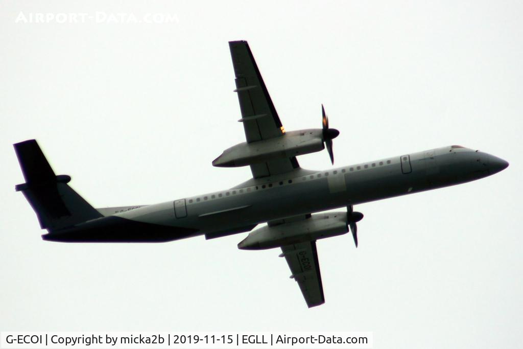 G-ECOI, 2008 De Havilland Canada DHC-8-402Q Dash 8 C/N 4224, Take off
