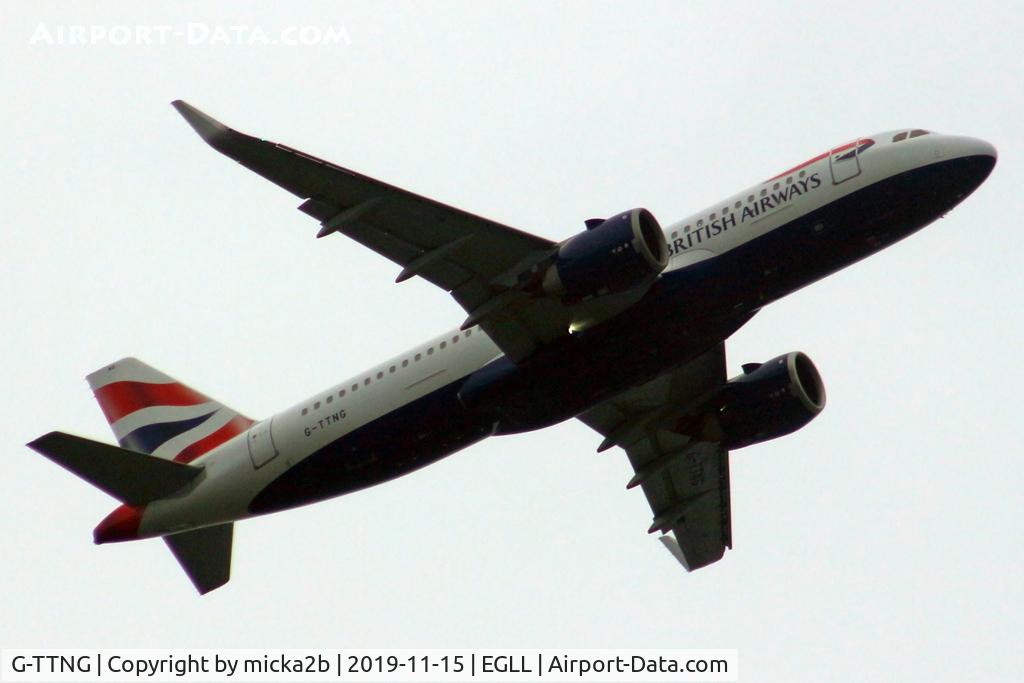 G-TTNG, 2018 Airbus A320-251N C/N 8431, Take off