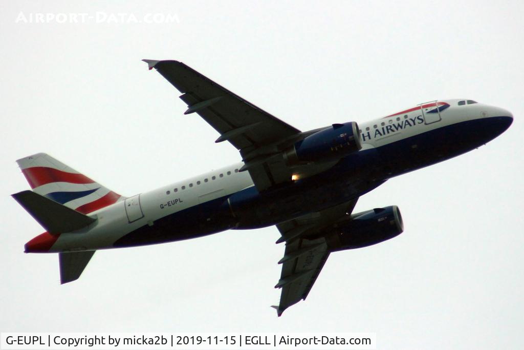 G-EUPL, 2000 Airbus A319-131 C/N 1239, Take off