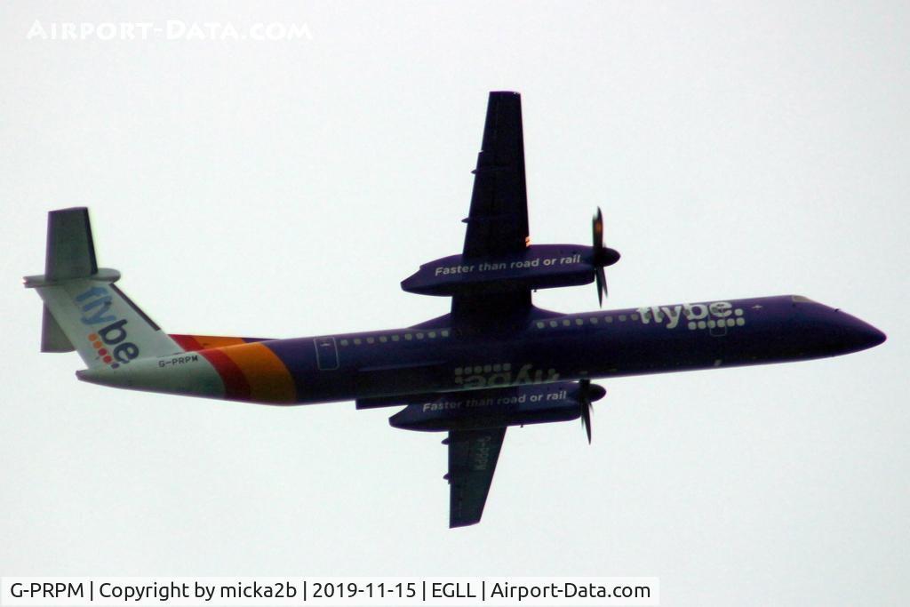 G-PRPM, 2008 Bombardier DHC-8-402 Dash 8 C/N 4188, Take off