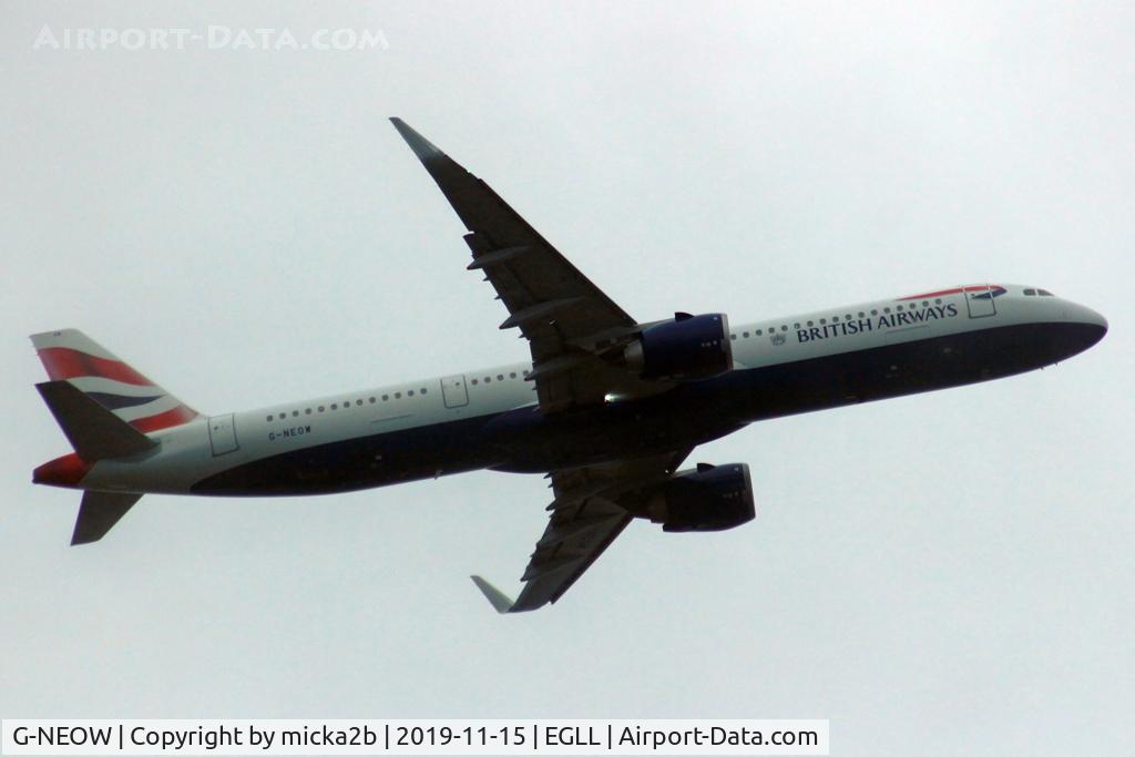 G-NEOW, 2019 Airbus A321-251NX C/N 8984, Take off