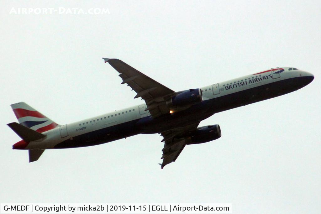 G-MEDF, 2002 Airbus A321-231 C/N 1690, Take off