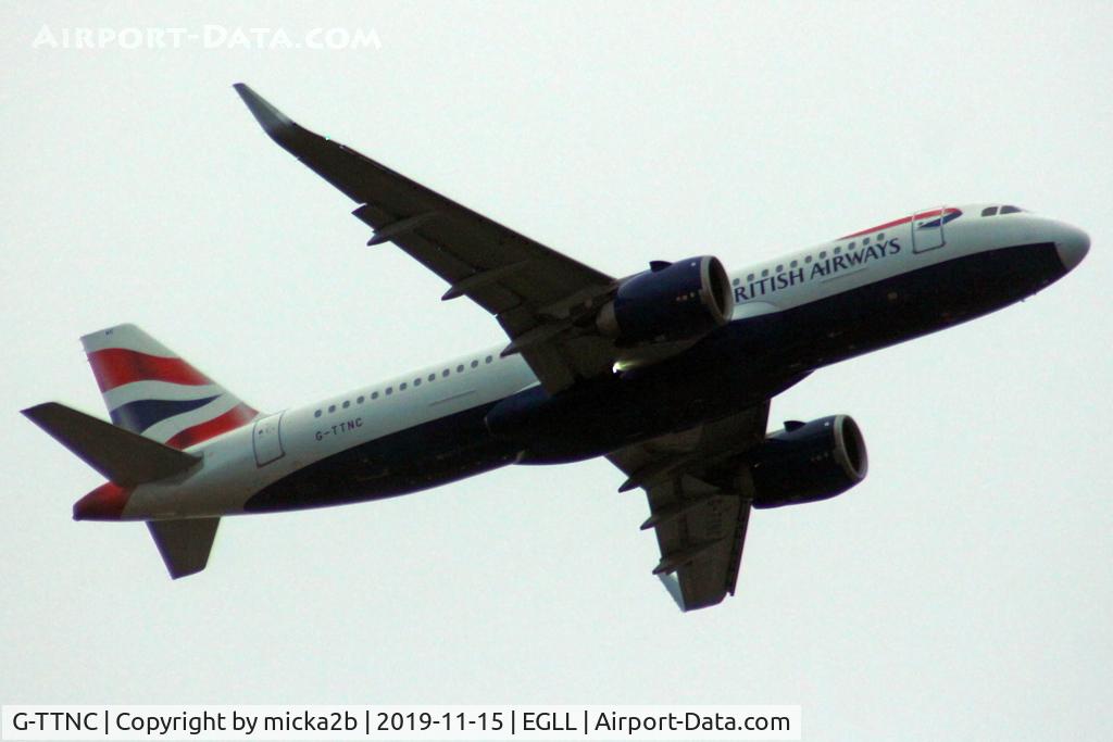 G-TTNC, 2018 Airbus A320-251N C/N 8173, Take off
