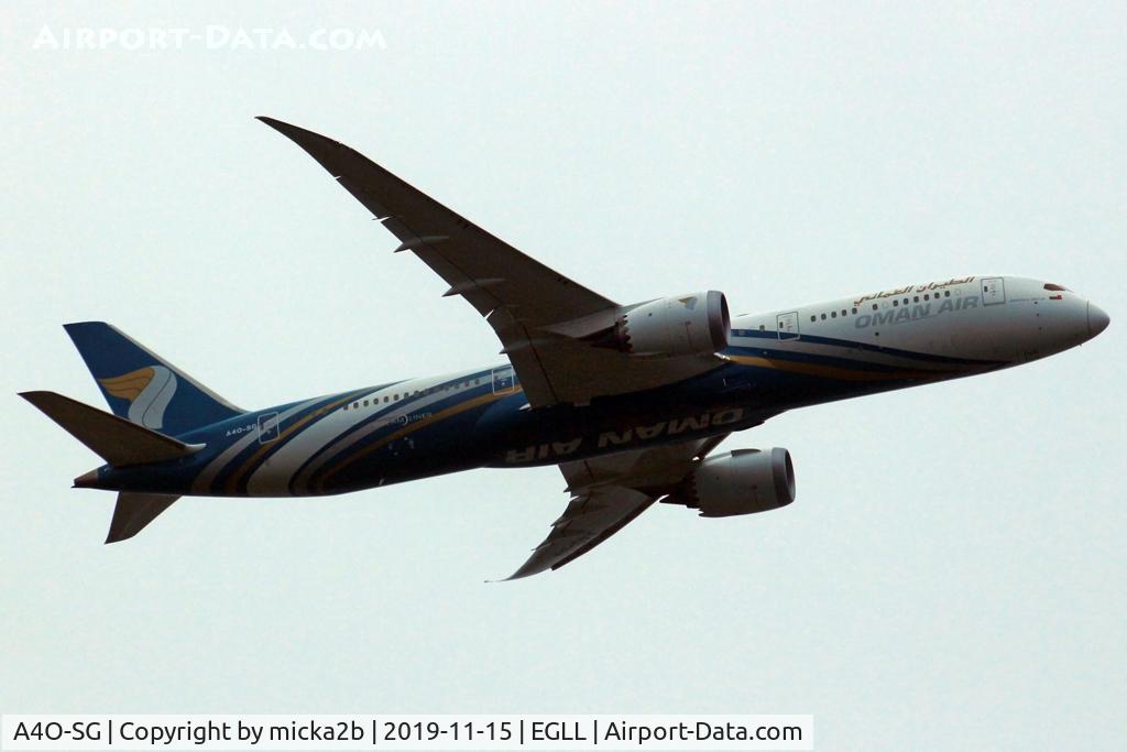 A4O-SG, 2018 Boeing 787-9 Dreamliner Dreamliner C/N 38795, Take off