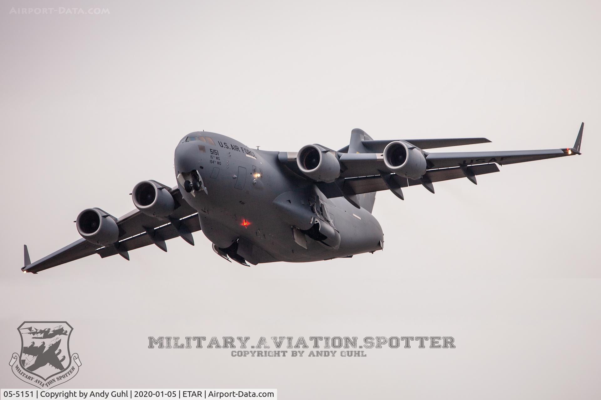 05-5151, 2005 Boeing C-17A Globemaster III C/N P-151, Hawaii