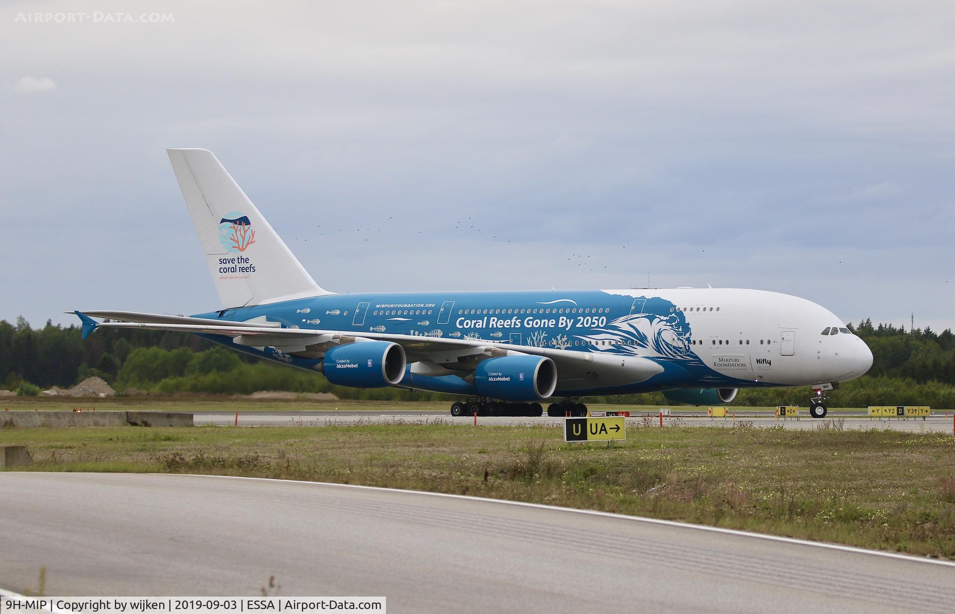9H-MIP, 2006 Airbus A380-841 C/N 006, Taxiway Z