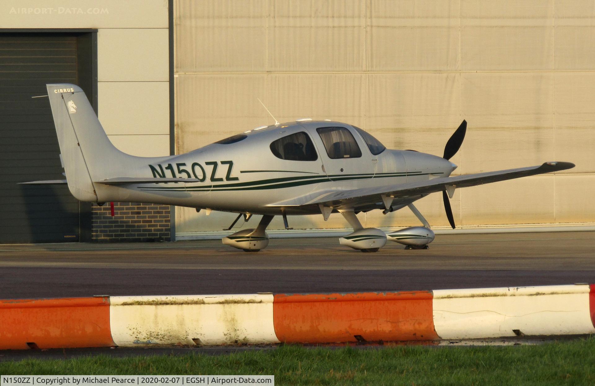 N150ZZ, 2007 Cirrus SR22 C/N 2609, Return visitor to SaxonAir from Gloucester/Staverton (GLO).