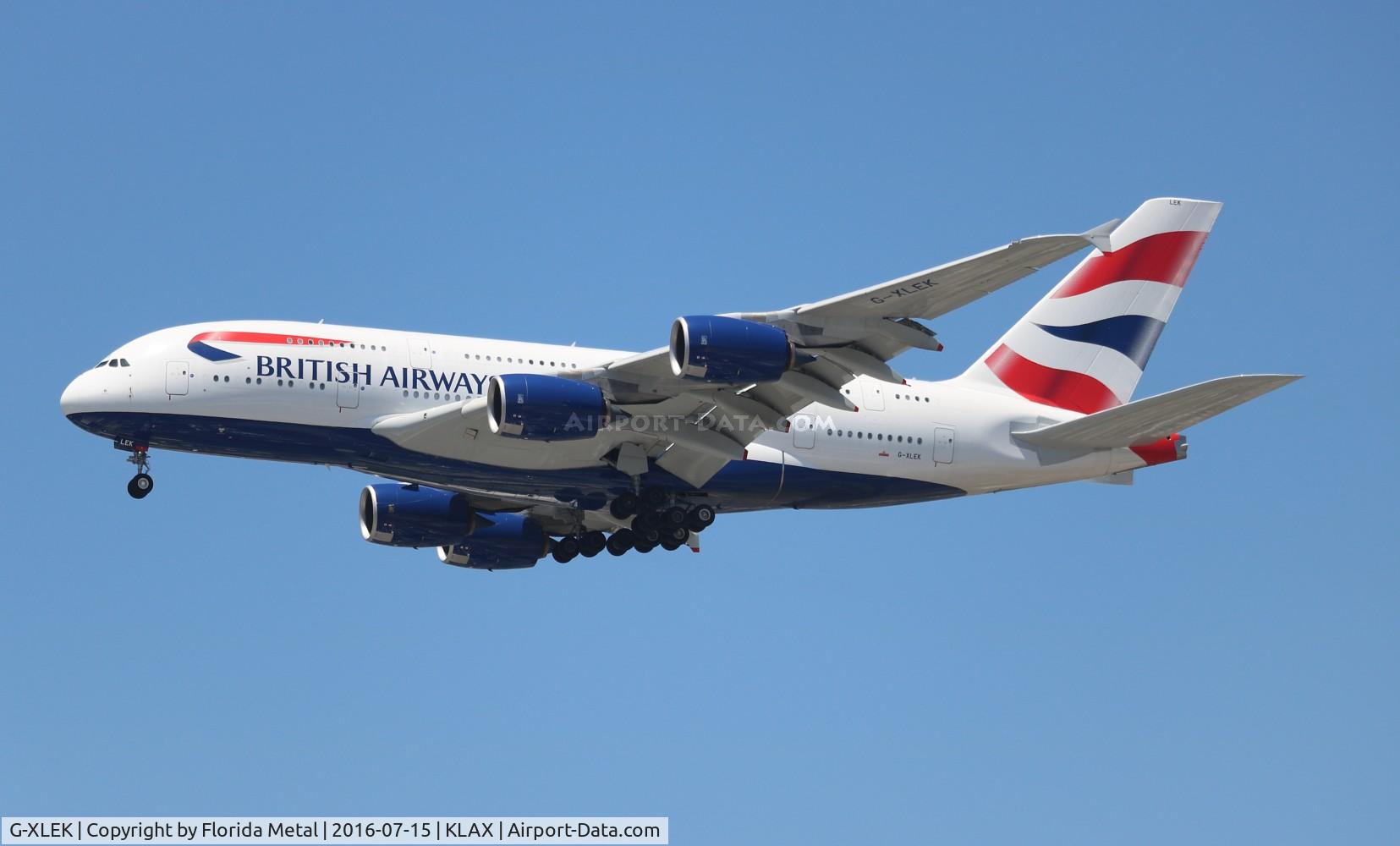 G-XLEK, 2015 Airbus A380-841 C/N 194, LAX 2016