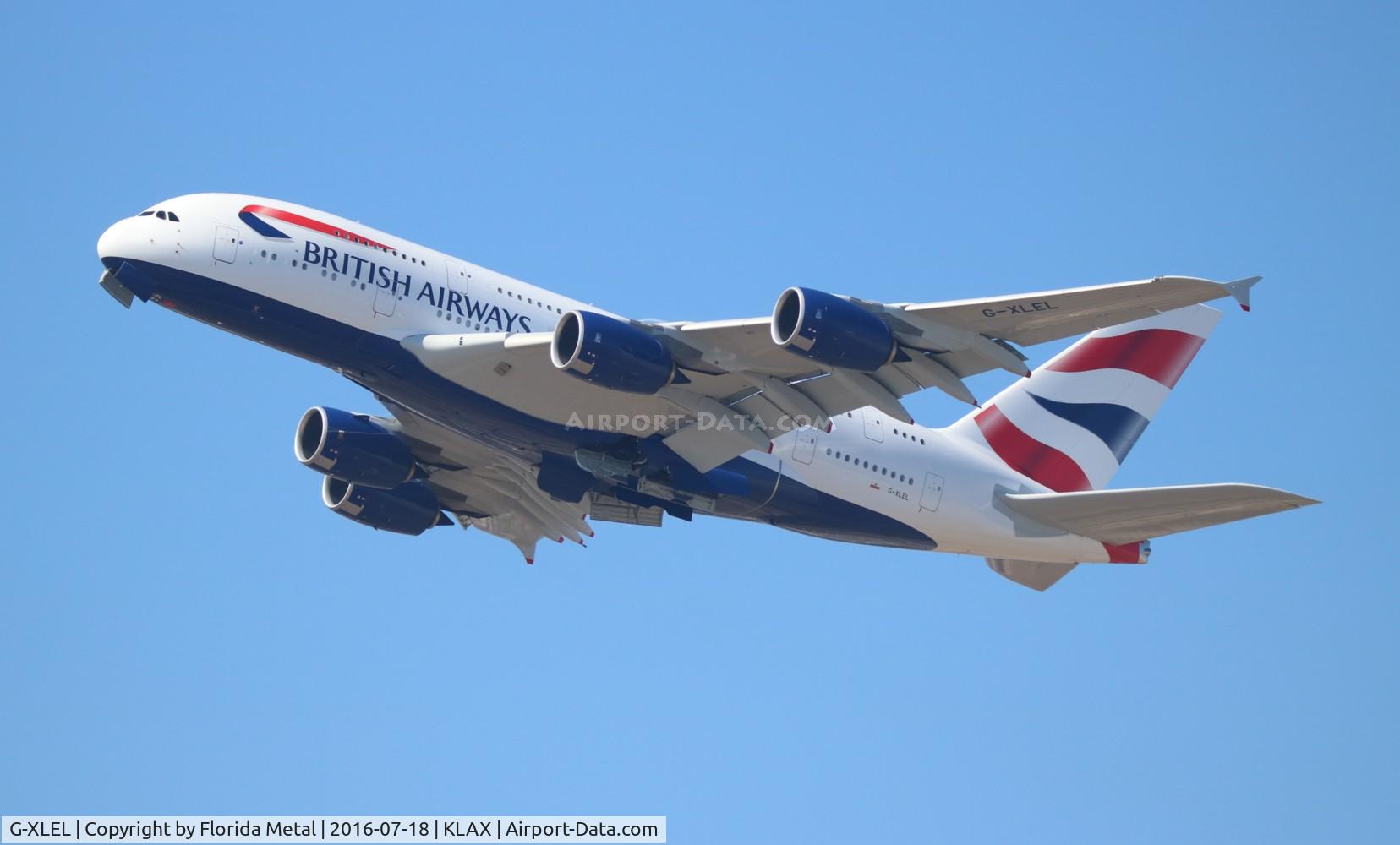 G-XLEL, 2016 Airbus A380-841 C/N 215, LAX 2016