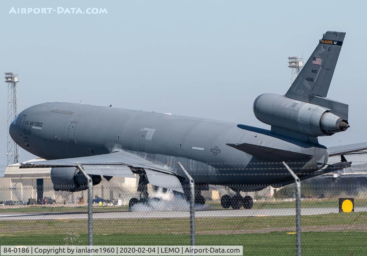 84-0186, McDonnell Douglas KC-10A Extender C/N 48225, At Moron Air Base
