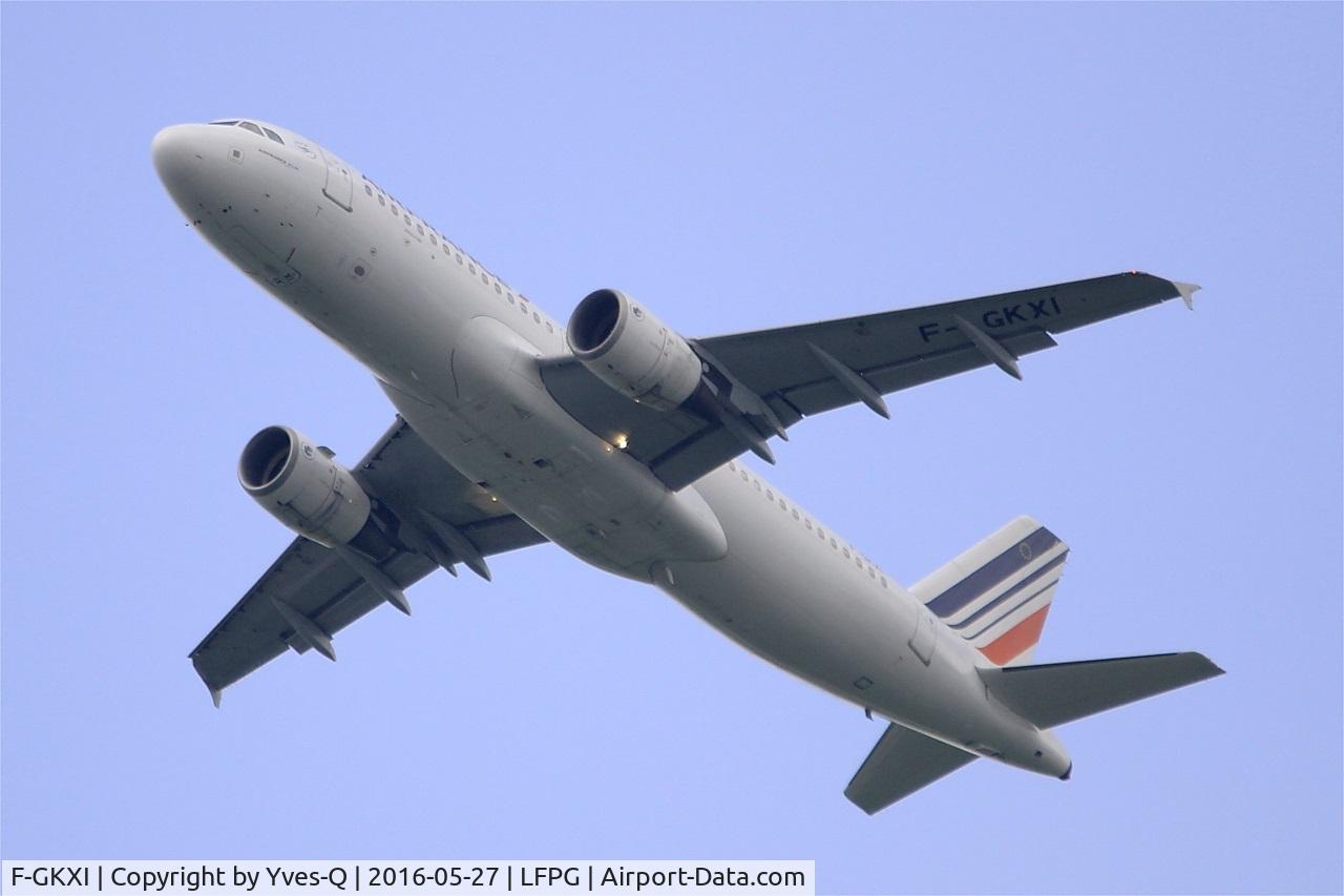 F-GKXI, 2003 Airbus A320-214 C/N 1949, Airbus A320-214, Take off rwy 27L, Roissy Charles De Gaulle airport (LFPG-CDG)