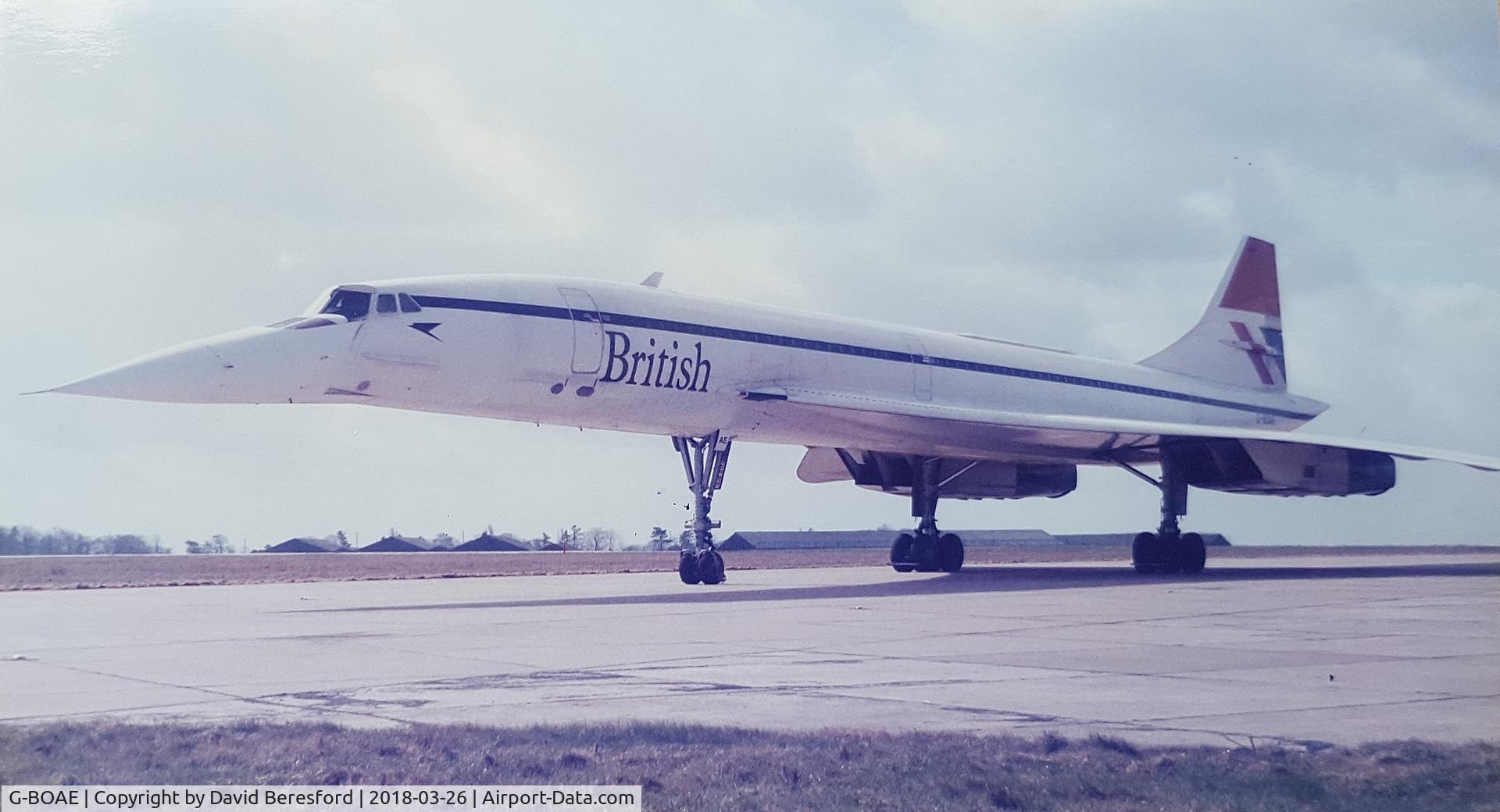 G-BOAE, 1977 Aerospatiale-BAC Concorde 1-102 C/N 100-012, Taken at Manchester International Airport, believed to be last visit