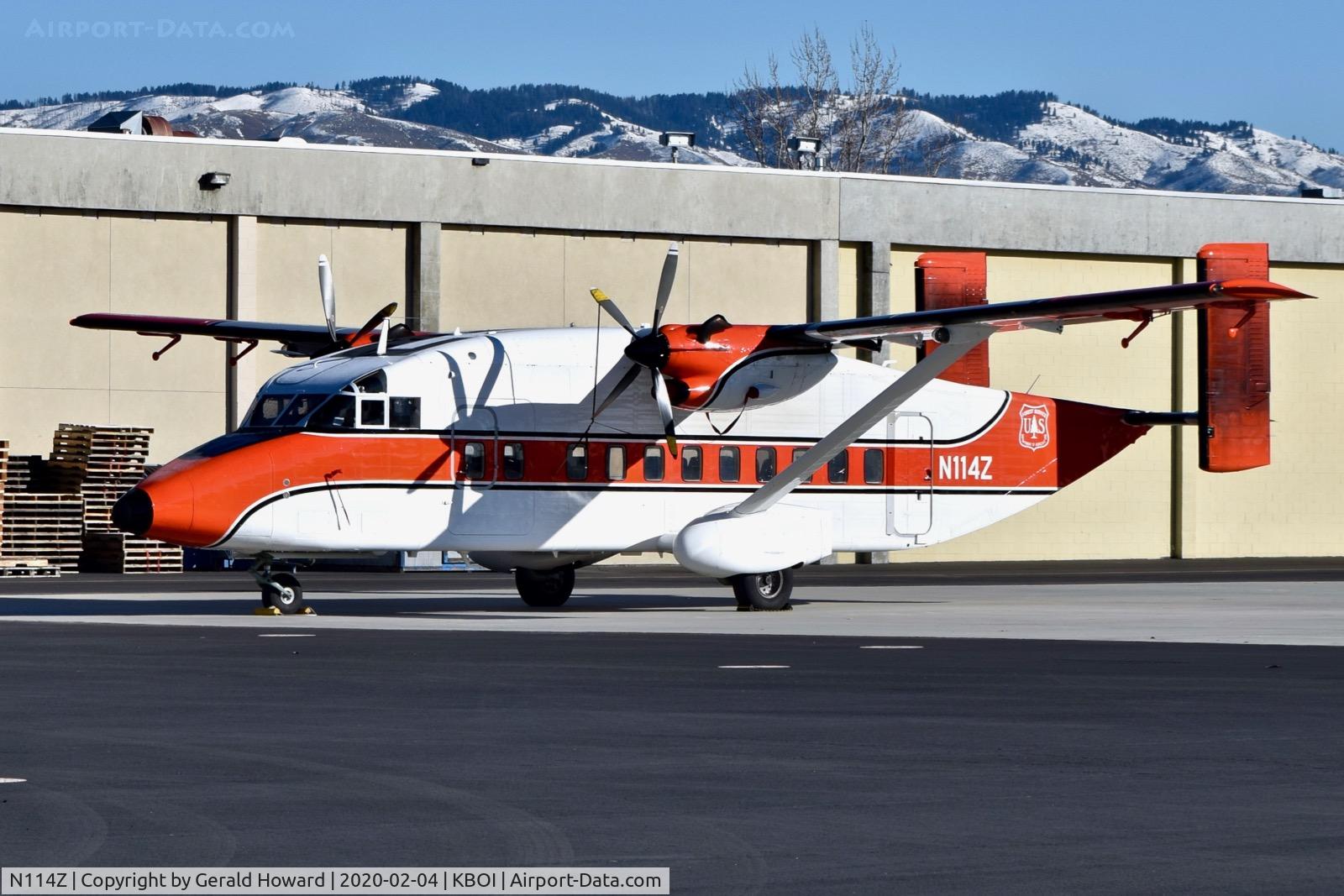 N114Z, 1984 Short SD3-60 (C-23C) C/N SH3408, Parked on the NIFC ramp.
