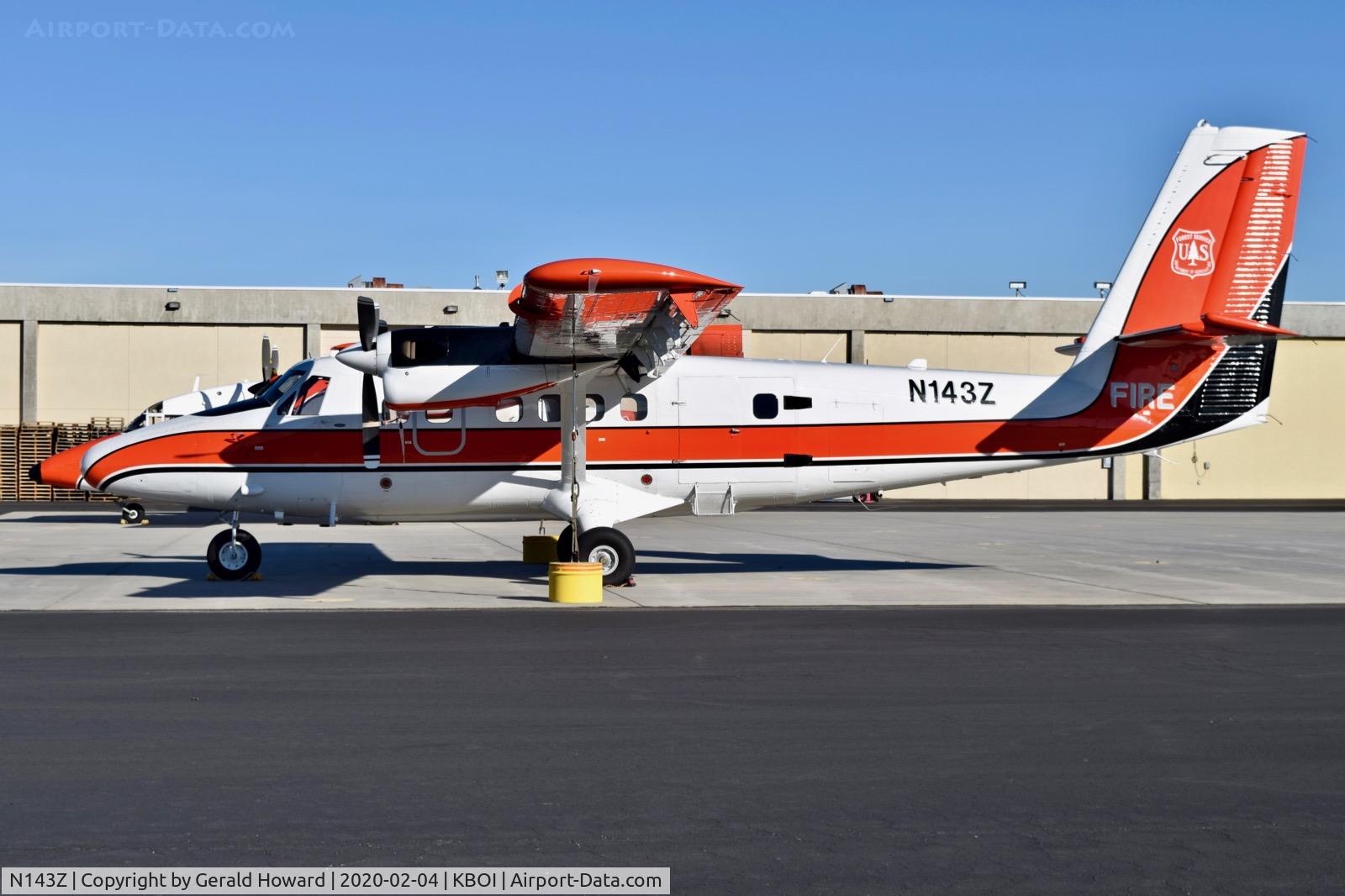 N143Z, 1974 De Havilland Canada DHC-6-300 Twin Otter C/N 437, Parked on the NIFC ramp.