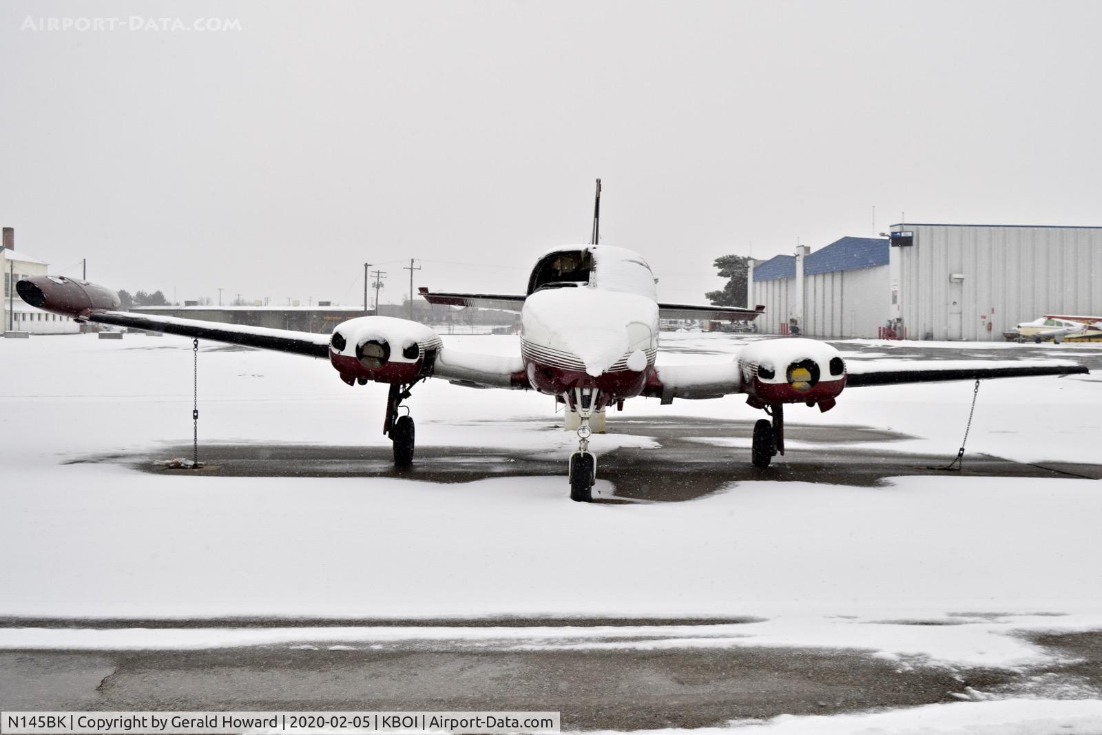 N145BK, 1973 Cessna 340 C/N 340-0211, Poor plane has been sitting around the airport like this for several years.