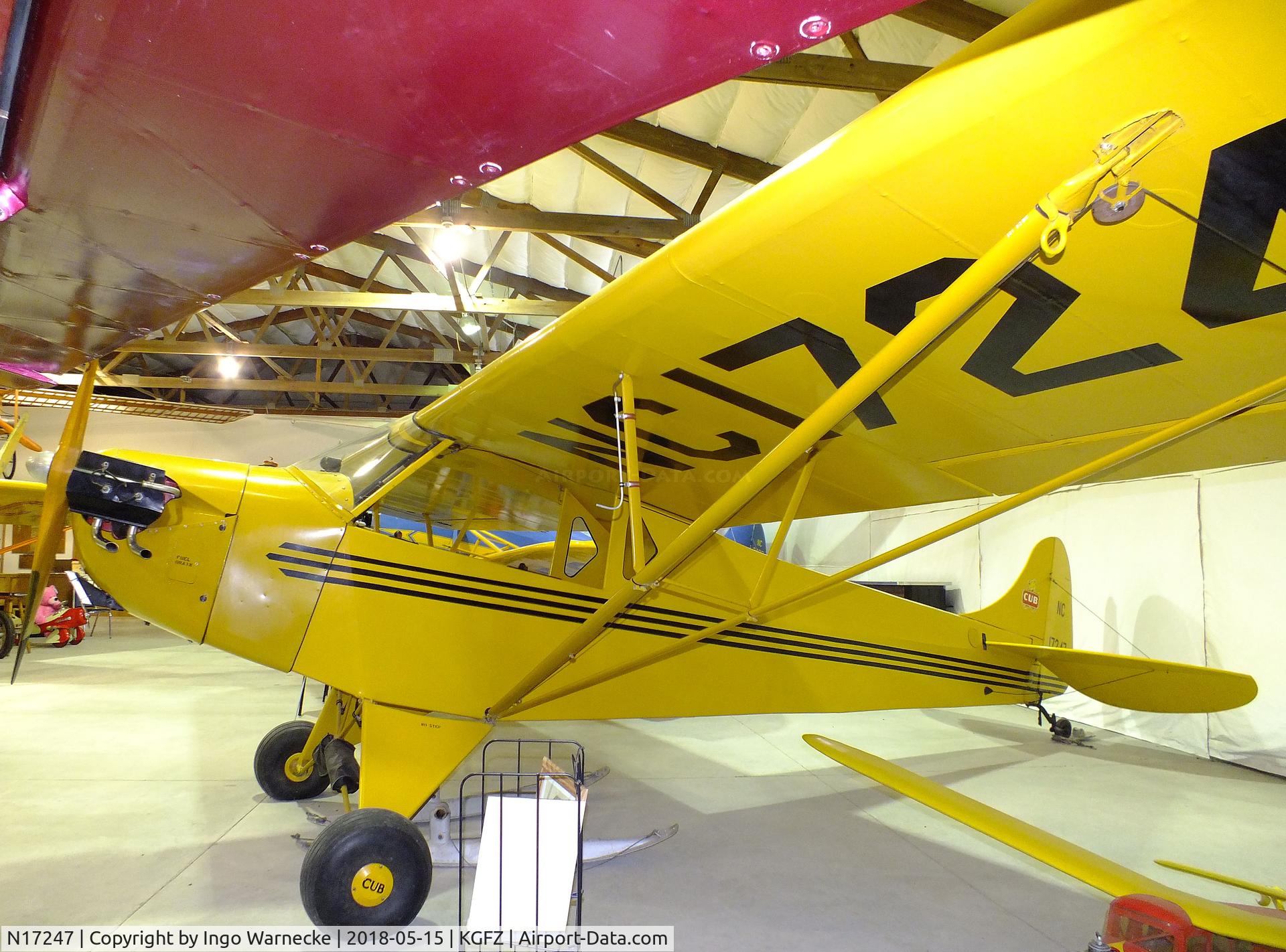 N17247, 1937 Piper J-2 C/N 913, Piper J2 Cub at the Iowa Aviation Museum, Greenfield IA