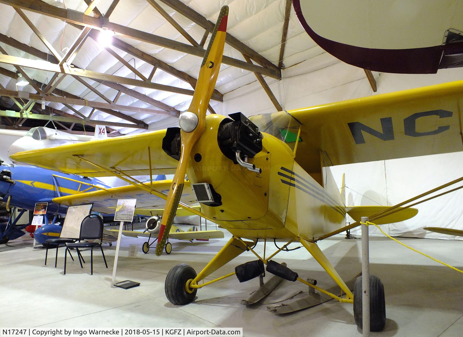 N17247, 1937 Piper J-2 C/N 913, Piper J2 Cub at the Iowa Aviation Museum, Greenfield IA