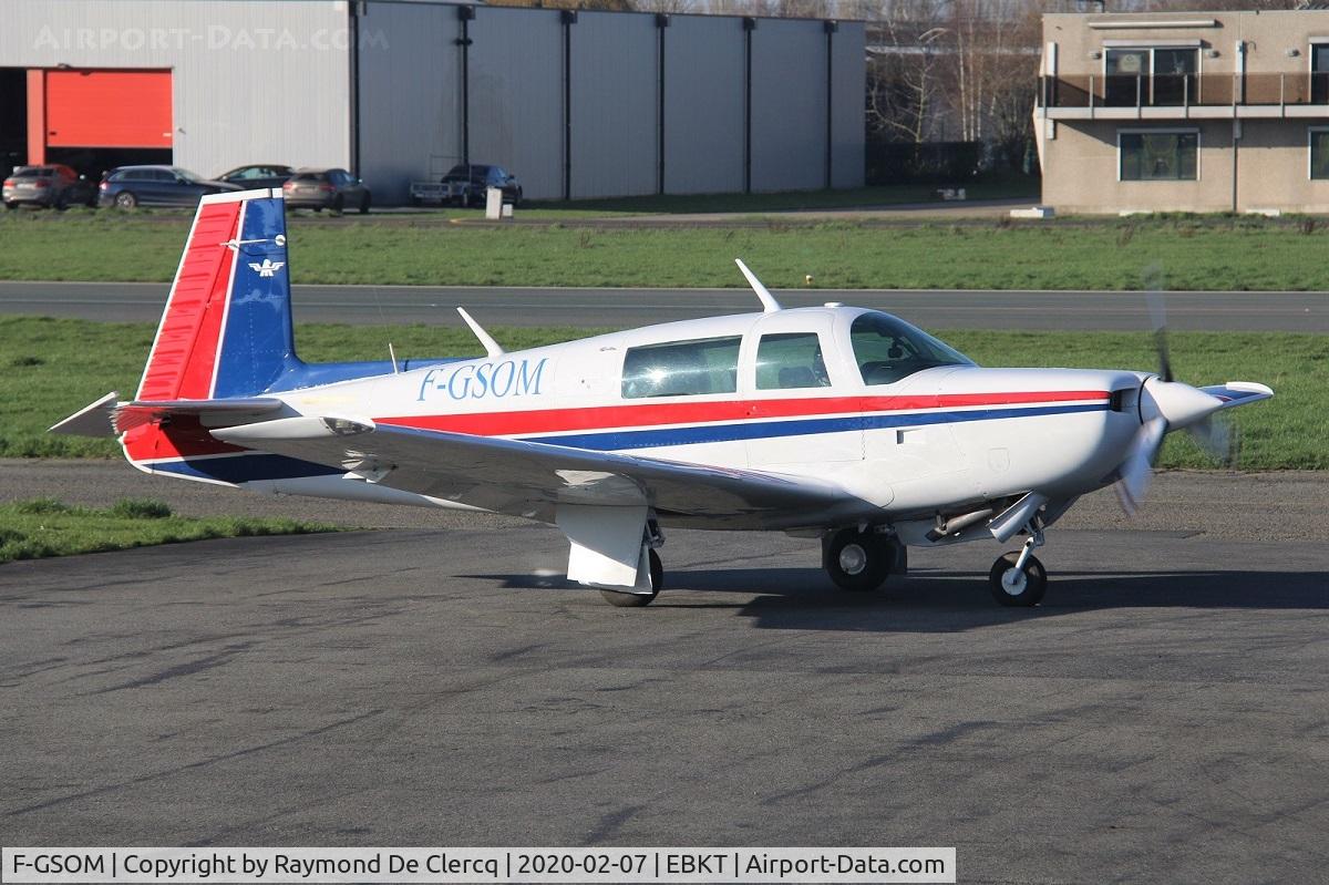 F-GSOM, 1978 Mooney M20K C/N 25-0017, Visitor at Wevelgem.